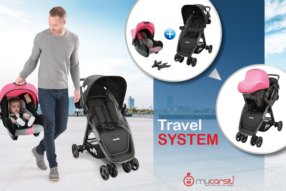 Nos travel system : poussette + siège auto pour la naissance de